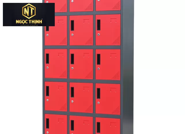 Tủ locker- Tủ sắt để đồ locker sơn tĩnh điện có 18 khoang 18C3K sơn Màu Tủ locker- Tủ sắt để đồ locker sơn tĩnh điện có 18 khoang 18C3K sơn Màu